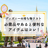 キャステル ディズニーへの持ち物リスト一覧！最低限の必需品・季節別・タイプ別・天気別まとめ