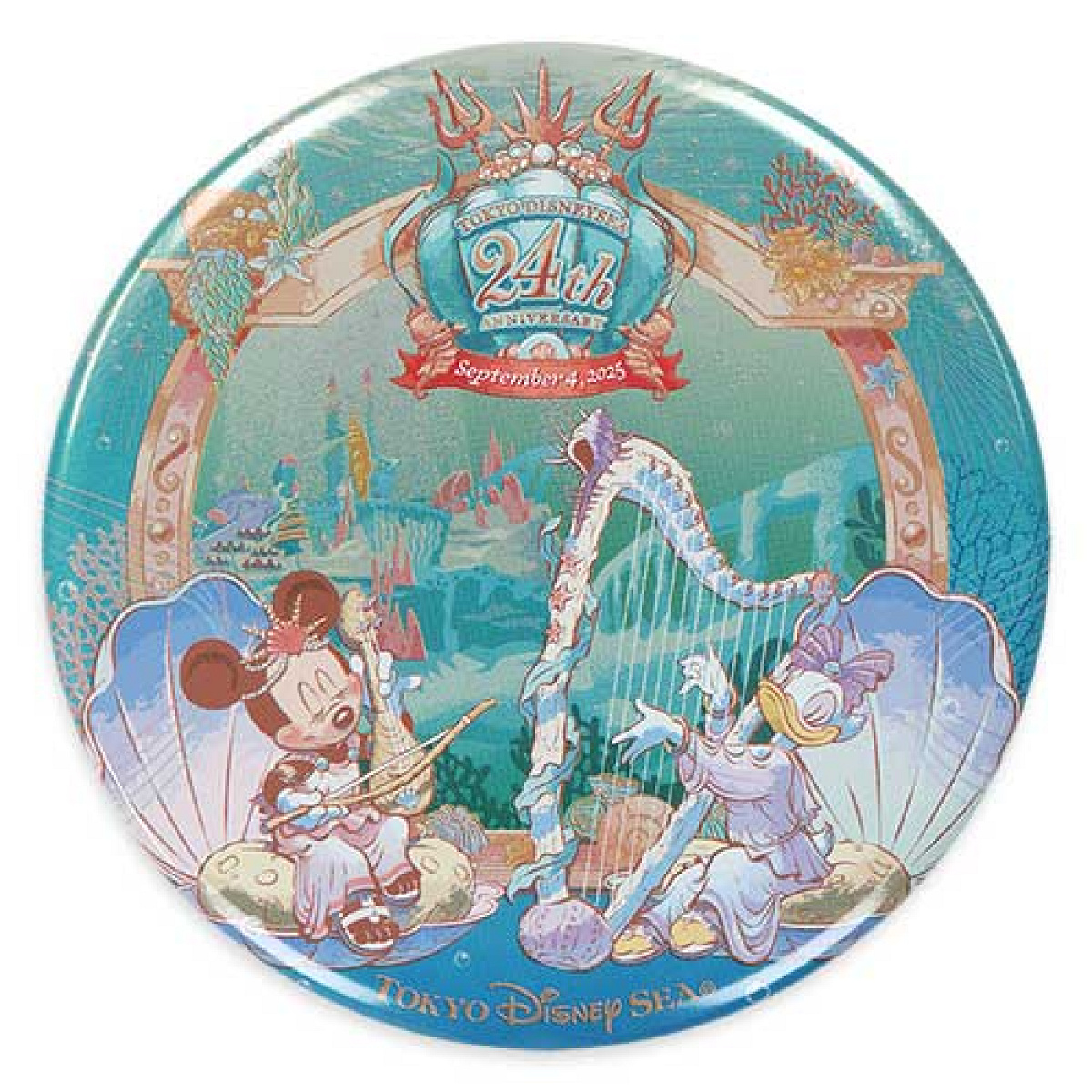 カンバッジ(ディズニーシー24周年グッズ)