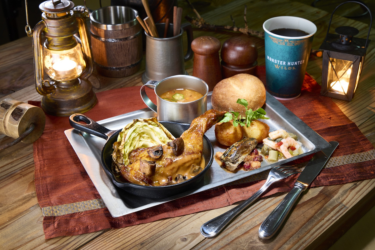 焚き火料理 チキン、ゴチソウダケ、モンスターチリ