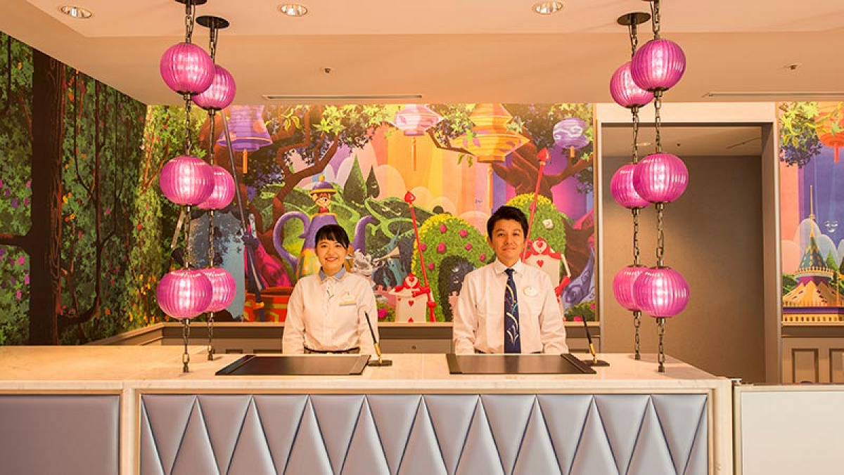 東京ディズニーセレブレーションホテルのカウンター