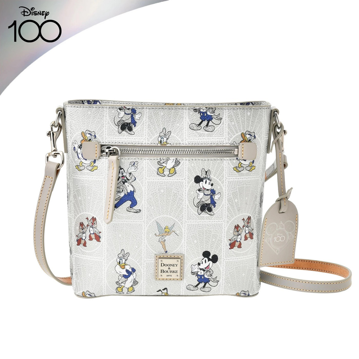 ディズニーストアで買えるディズニー創立100周年記念グッズ：【Dooney ＆ Bourke】ディズニーキャラクター ショルダーバッグ| キャステル  | CASTEL ディズニー情報