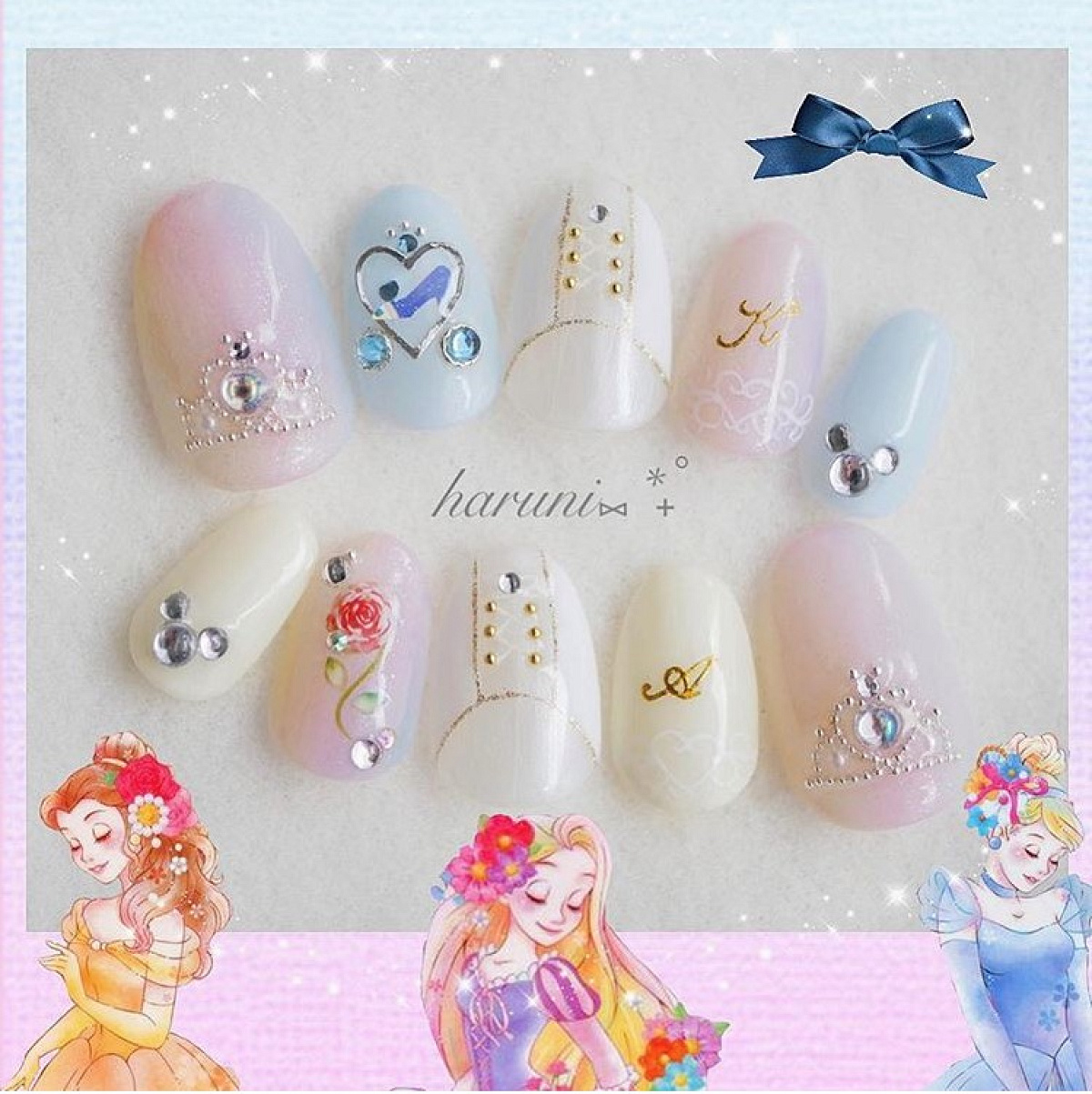 Disney ネイルチップ&リングセット ＜ディズニープリンセス＞ DN31959