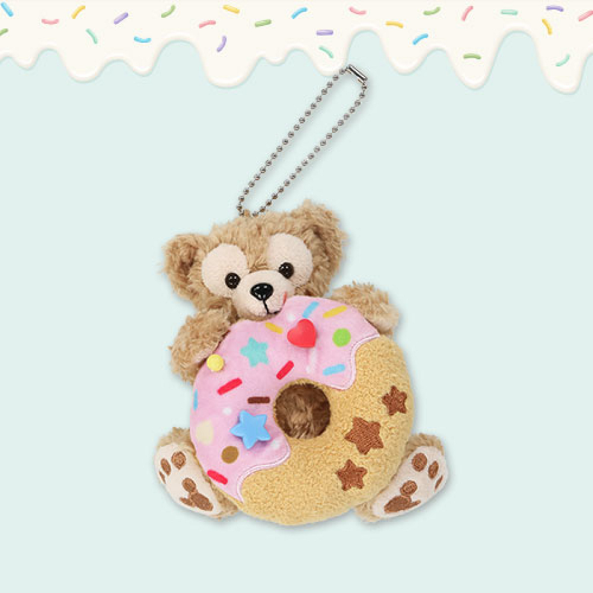ダッフィーぬいぐるみバッジ(フィルドウィズジョイグッズ