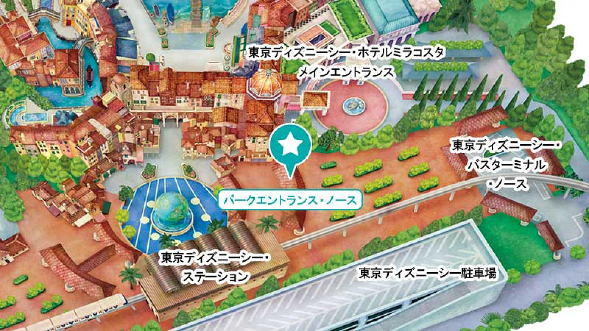 ディズニーシーの専用エントランス| キャステル | CASTEL ディズニー情報