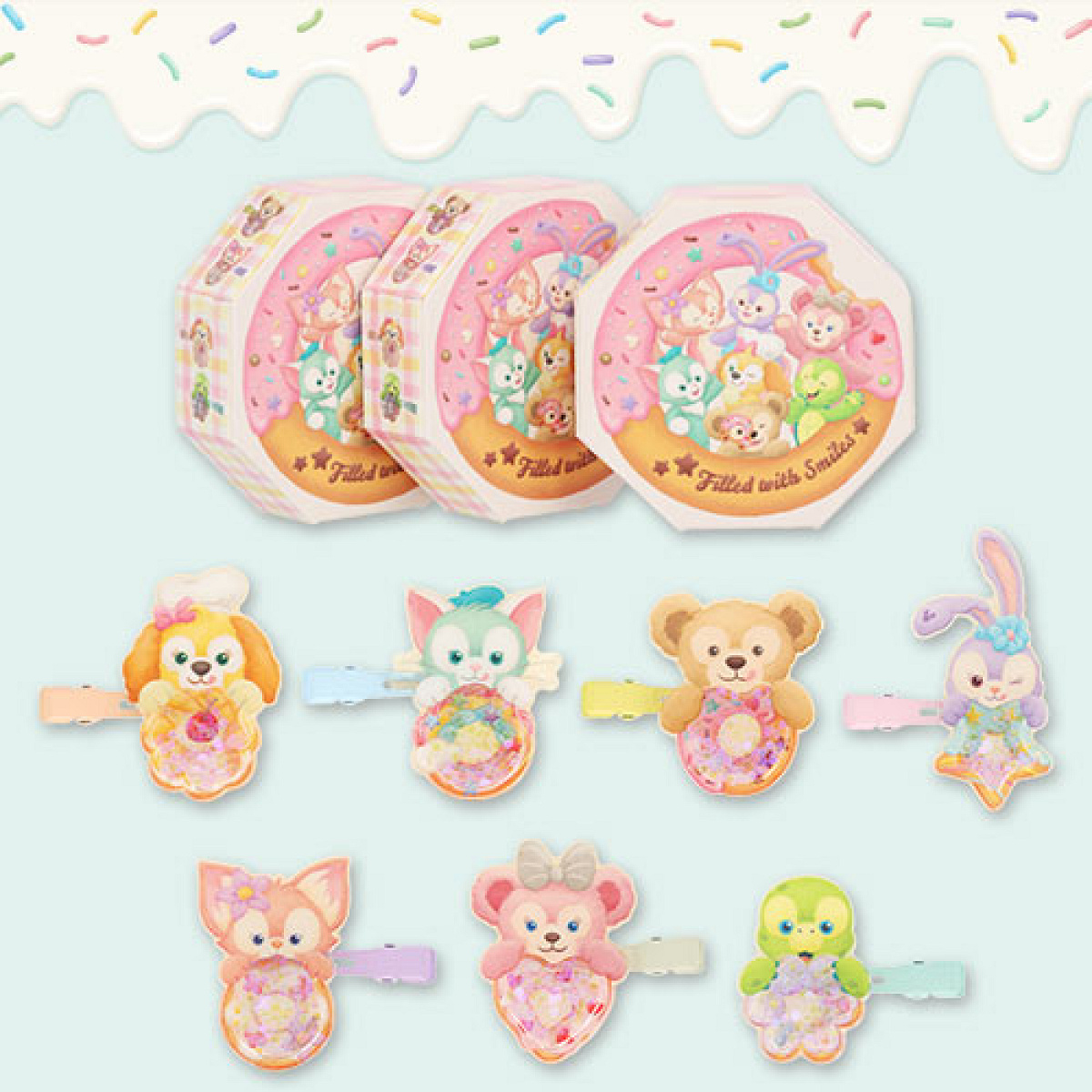 【新品未開封】ダッフィー フィルドウィズジョイ ヘアクリップ コンプリートセット Disney - 《新品》ダッフィー&フレンズ♡ヘアクリップセット