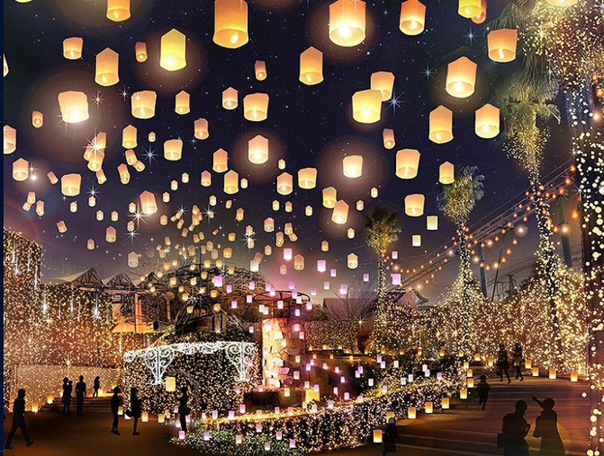 ひらかたパーク「光りの遊園地」ランタンカーニバル広場