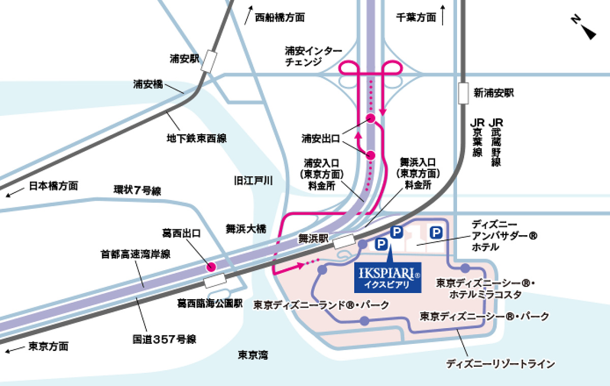 イクスピアリの地図