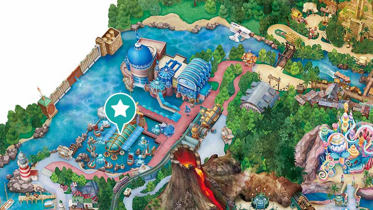 アクアトピアの場所| キャステル | CASTEL ディズニー情報