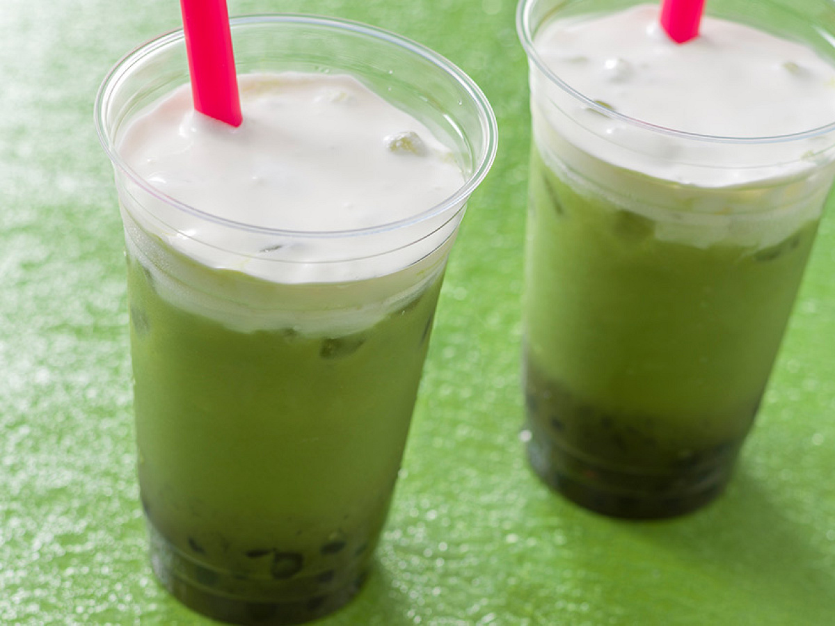 抹茶タピオカドリンク