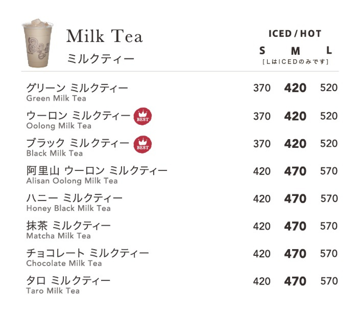 ミルクティー