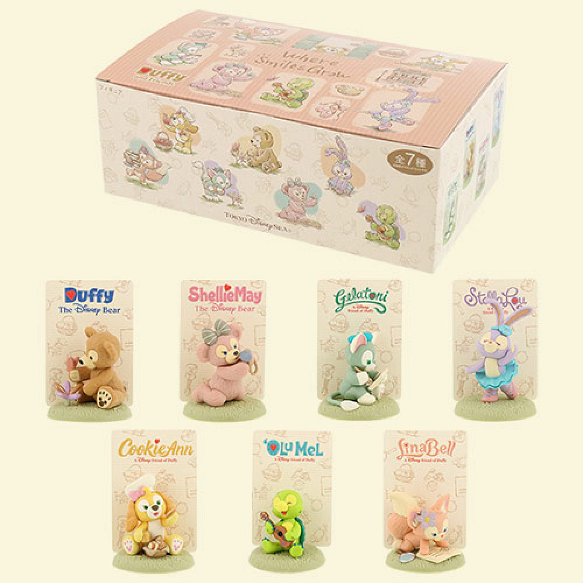 ディズニーシー ウェア スマイルズ グロウ ミニチュアフィギュア セット 値下中 ミニチュアフィギュアコレクションセット（ウェアスマイルズ