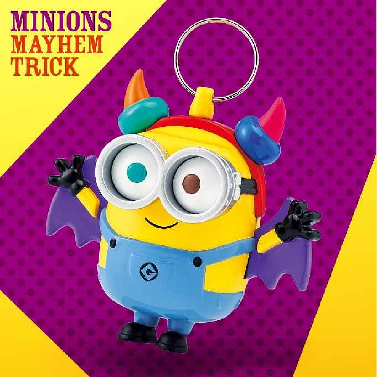 ミニオン「MINIONS MAYHEM TRICK」コウモリボブのパタパタキーチェーン