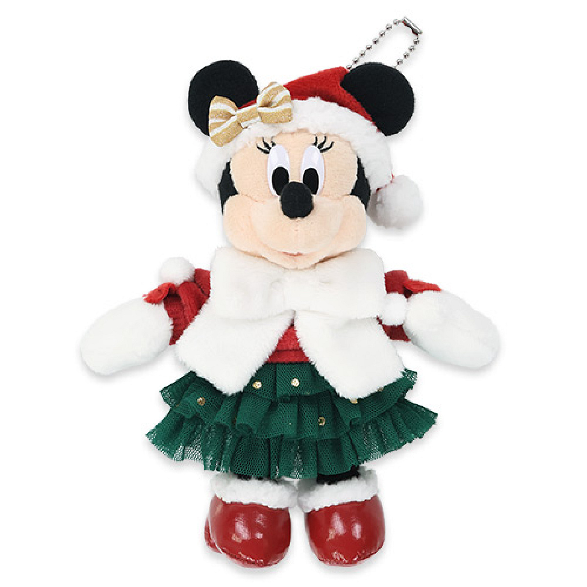 ミニーぬいぐるみバッジ(クリスマスグッズ2025)