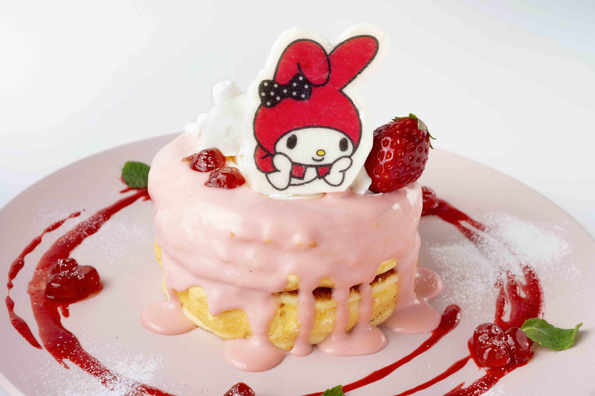 マイメロディのストロベリースフレパンケーキ