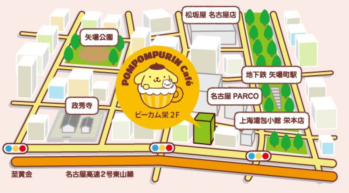 名古屋店の地図