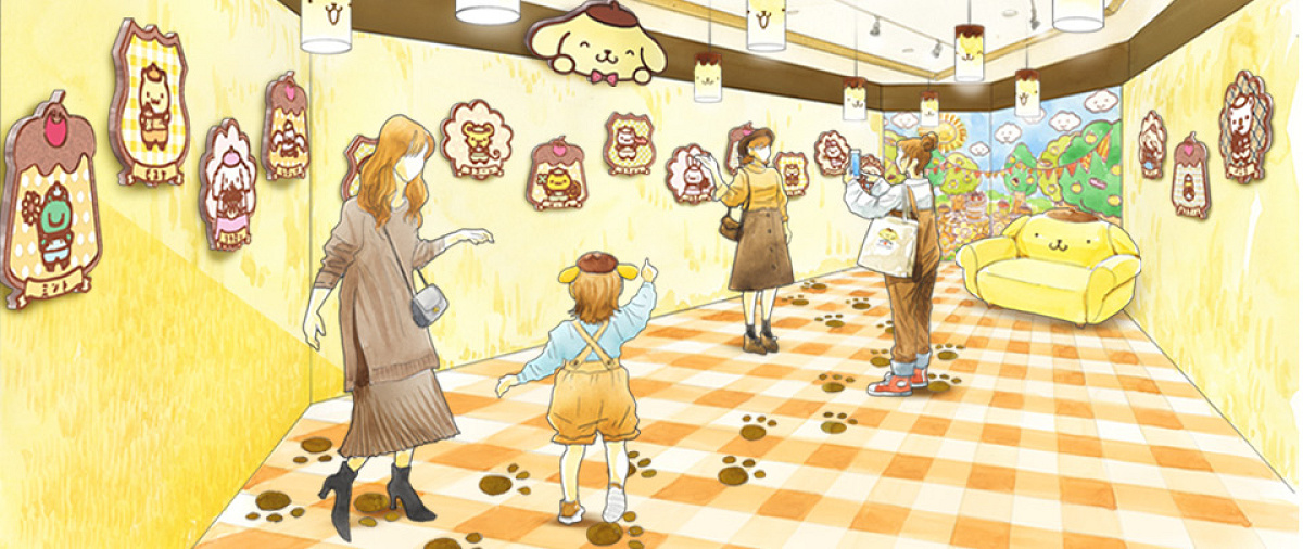 ポムポムプリンづくしのフォトスポット| キャステル | CASTEL