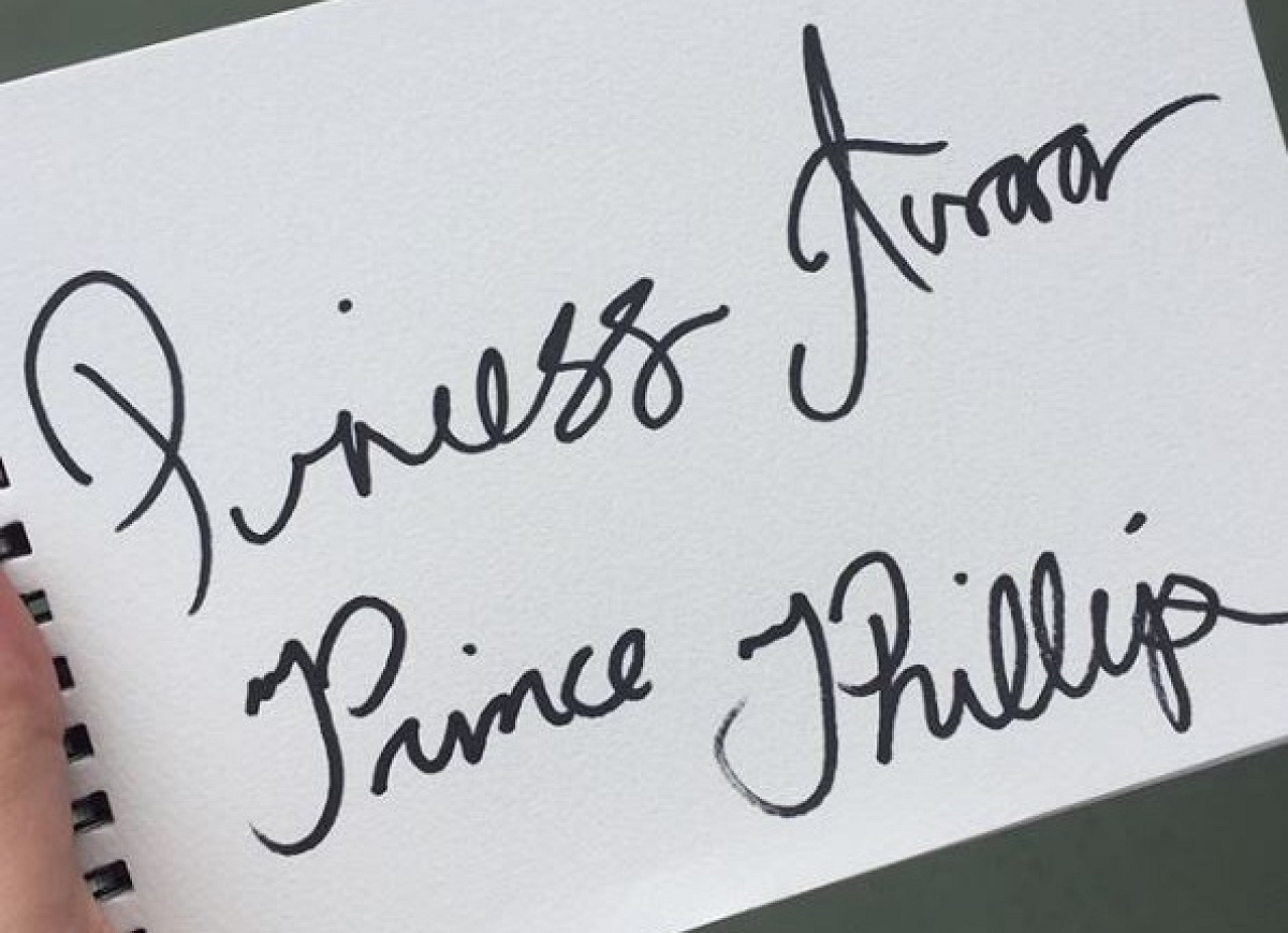 オーロラ姫＆フィリップ王子のサイン