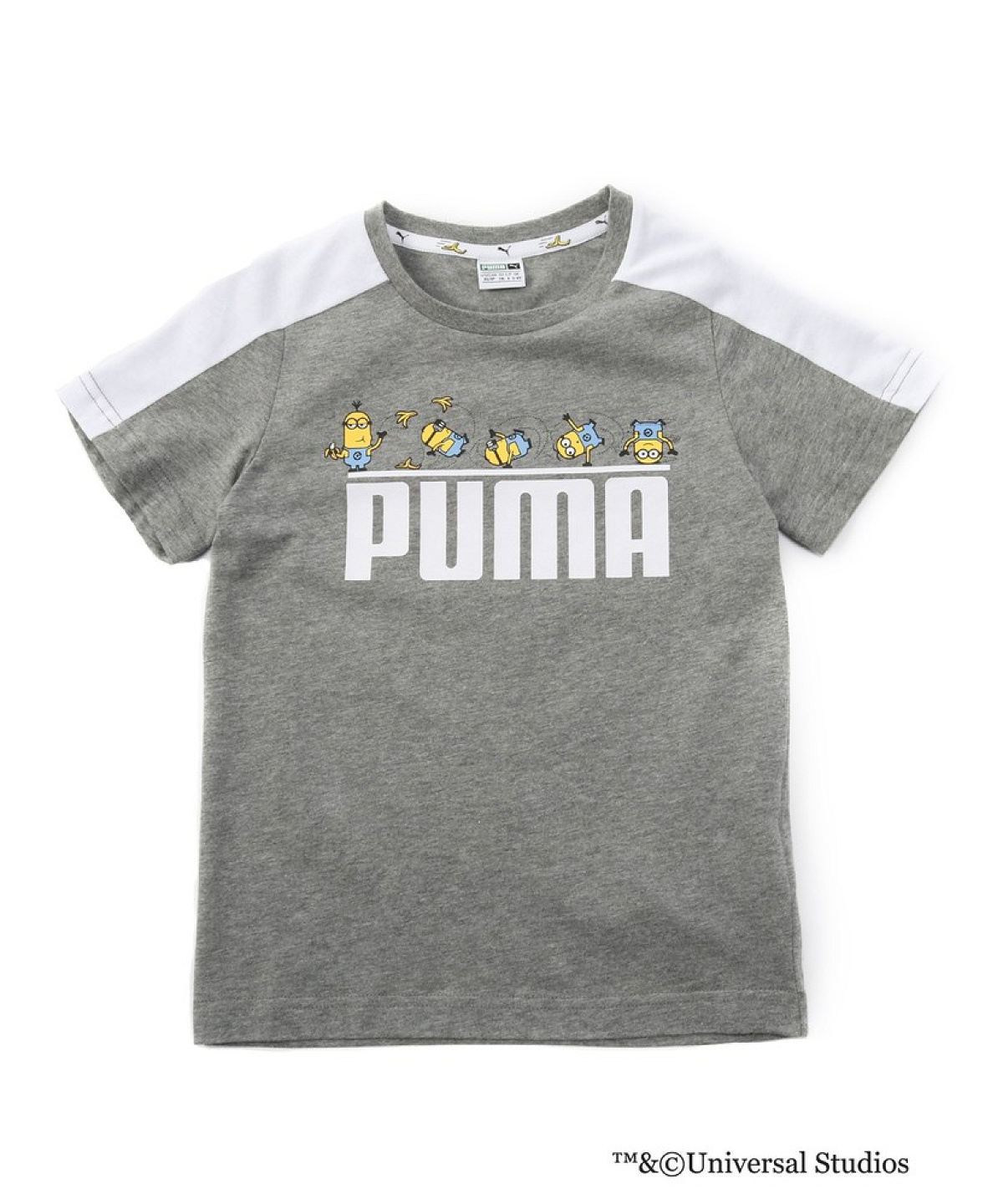 PUMA ミニオンズTシャツ キッズ（グレー）