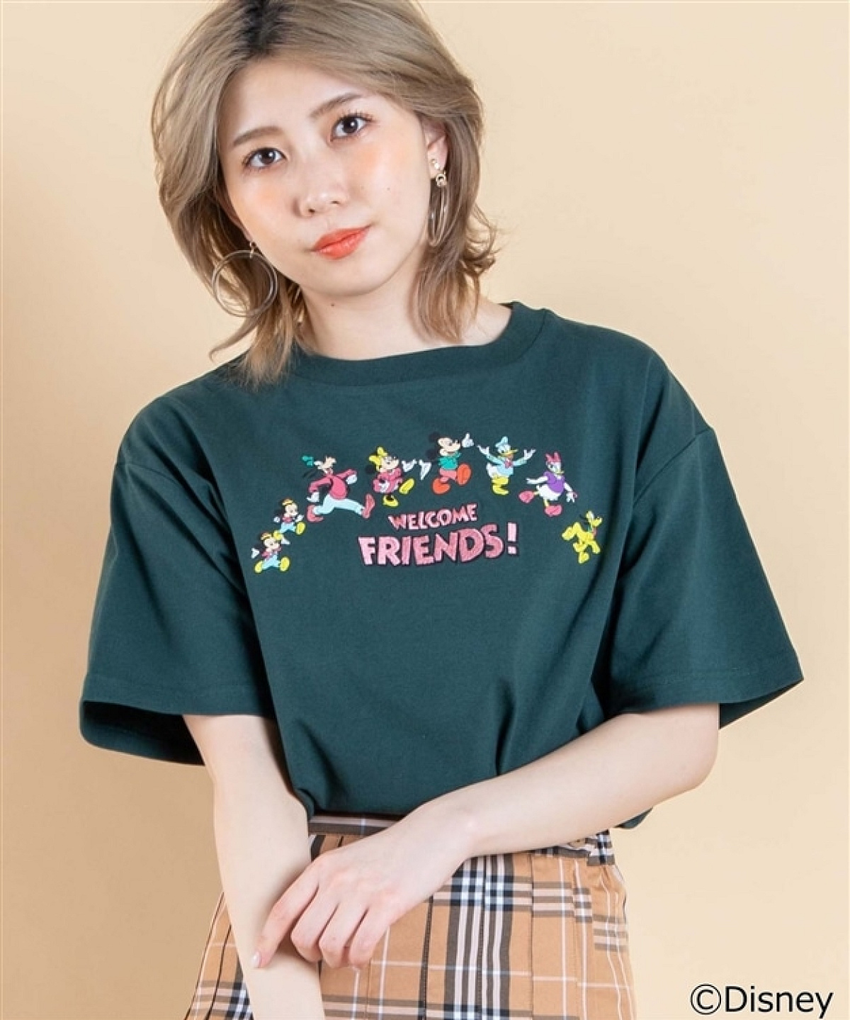 レトロ刺繍Tシャツ