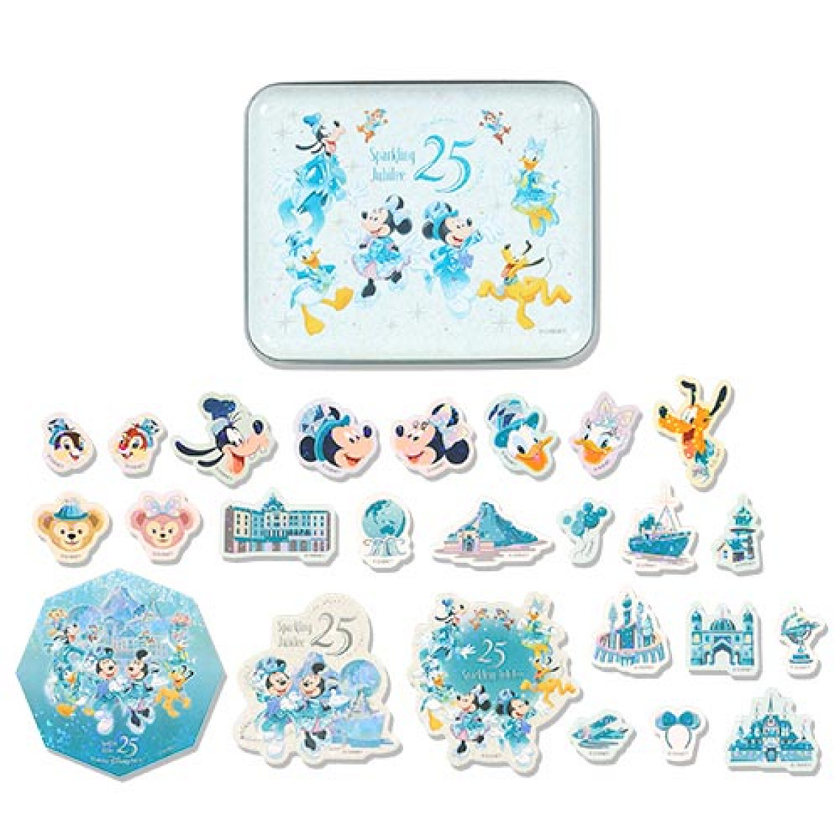 ディズニー パフォーマーズ限定 25周年ステッカー シールセット(ディズニーシー25周年グッズ)| キャステル | CASTEL