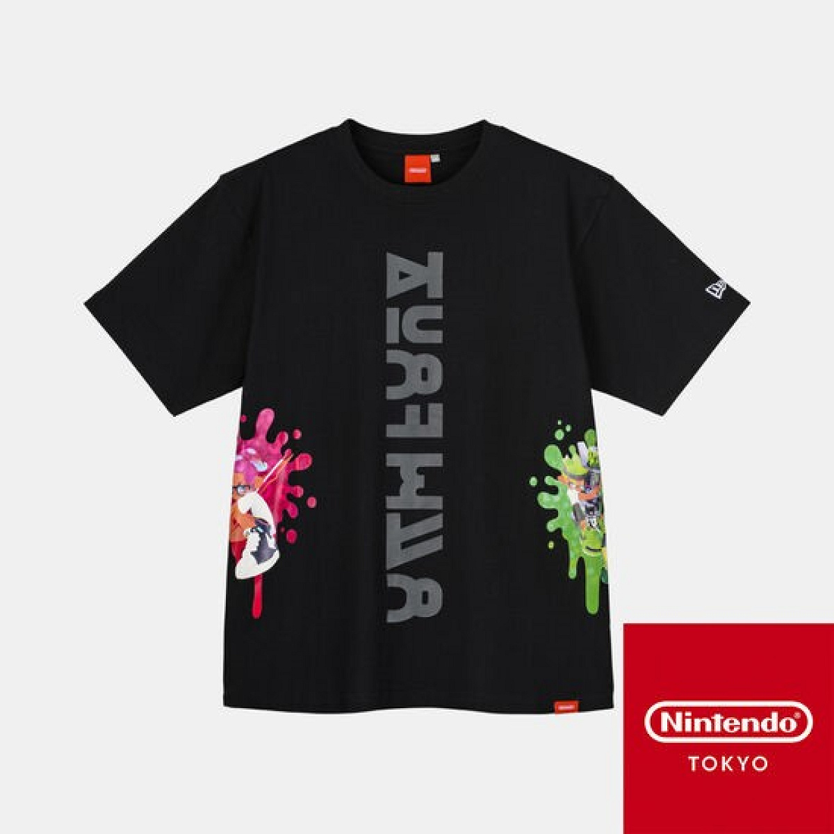 Tシャツ黒　SQUID or OCTO Splatoon