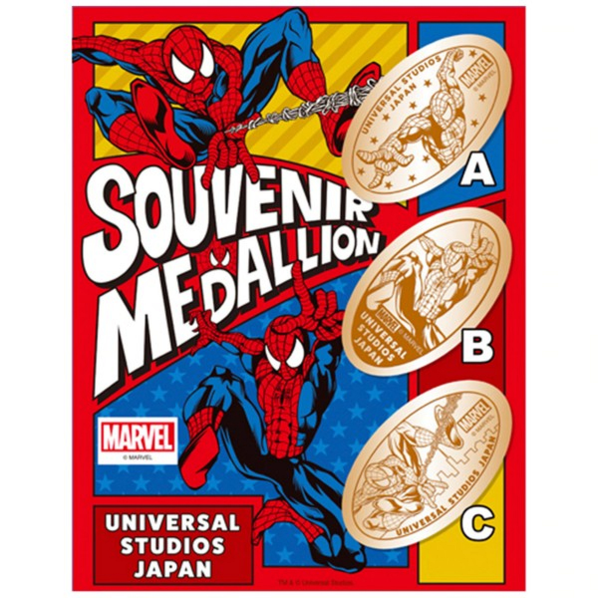 USJのスーベニアメダル：スパイダーマン| キャステル | CASTEL 