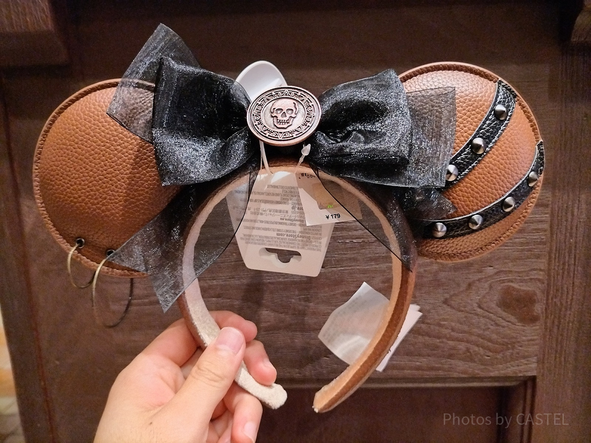 今日明日限定価格 上海ディズニー パイレーツ カチューシャ 上海ディズニーカチューシャ：海賊カチューシャ（ブラック×ブラウン