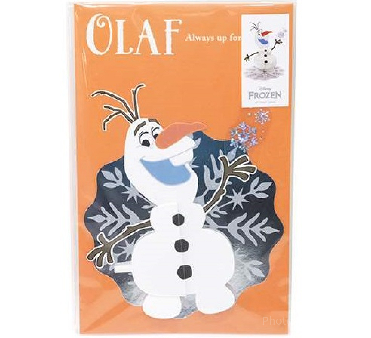 立体になるオラフがかわいいメッセージカード| キャステル | CASTEL