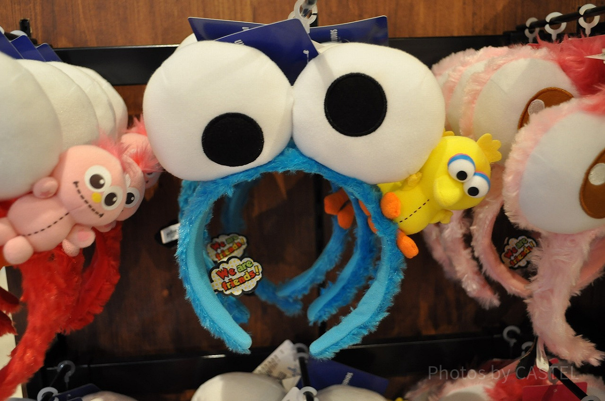 ビッグ目玉クッキーモンスター×ミニビッグバードのカチューシャ