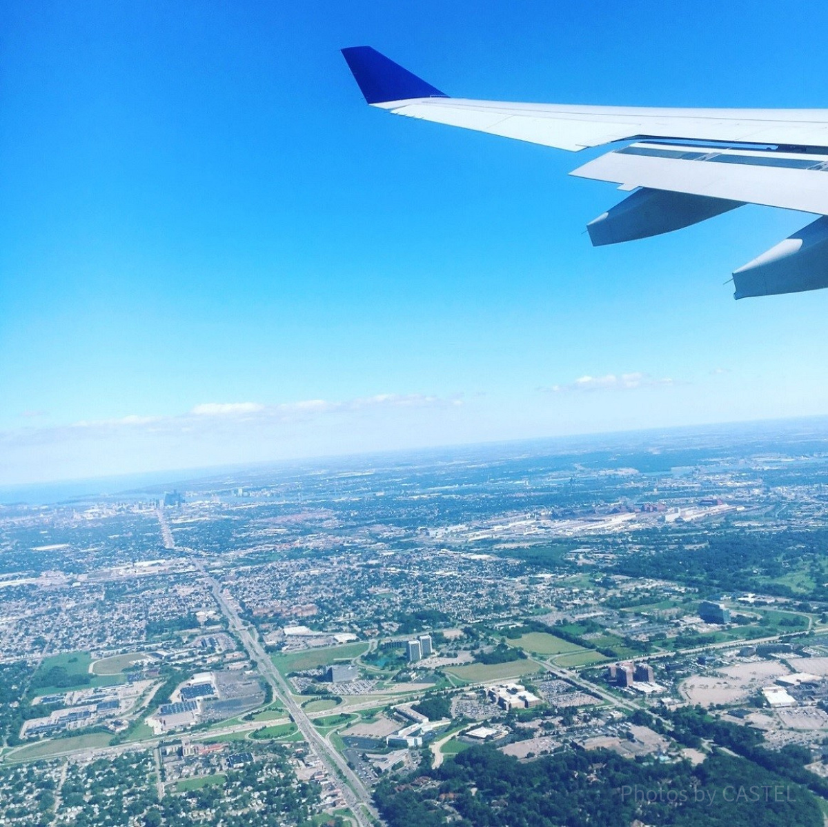 空から見たデトロイト