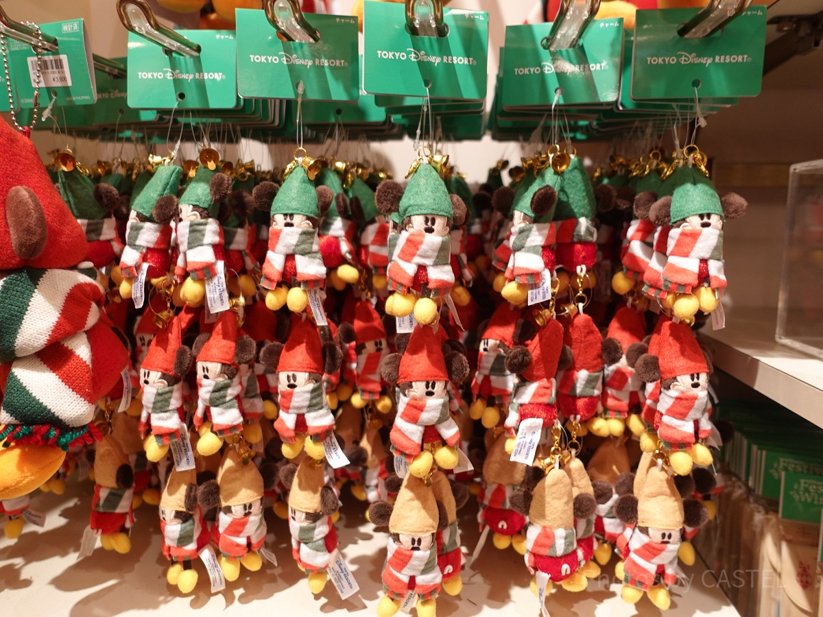 ディズニー・クリスマス・リルリンリングッズ：ぬいぐるみチャーム