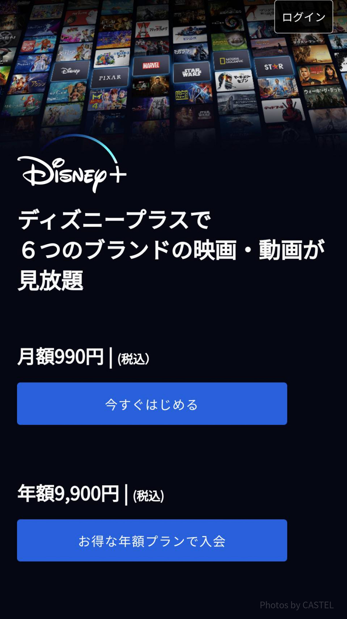 ディズニープラス　月額と年額