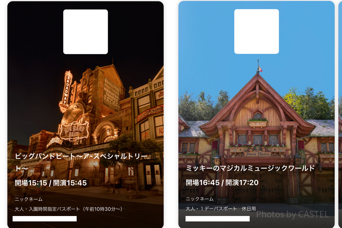 ディズニーのショー抽選