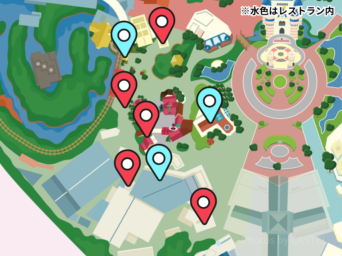 ディズニーランドのトイレマップ：アドベンチャーランド