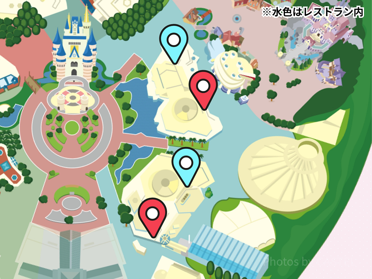 ディズニーランドのトイレマップ：トゥモローランド