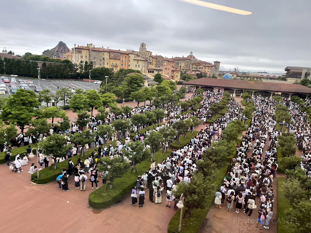 ディズニーシーのエントランスの様子（2022年9月8日）