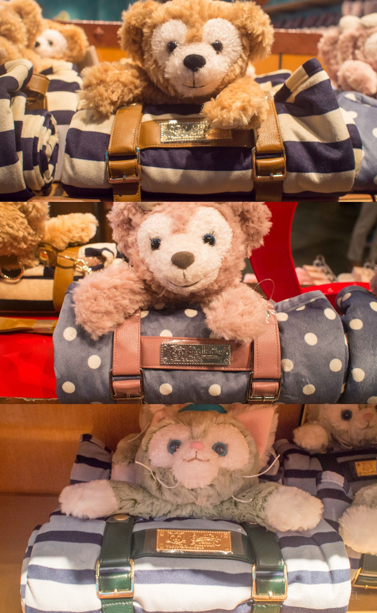 ダッフィー、シェリーメイ、ジェラトーニのブランケット| キャステル