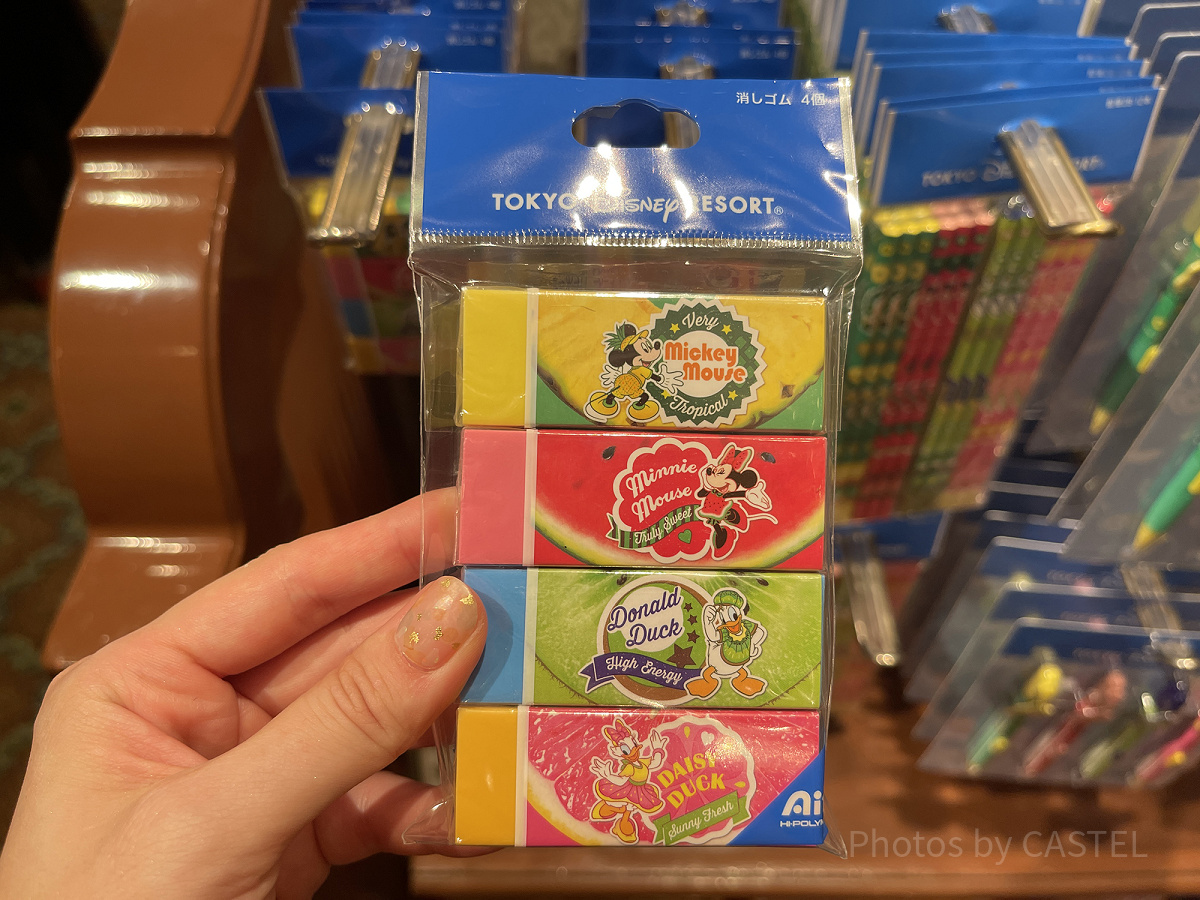 消しゴムセット（ディズニー夏のフルーツグッズ）