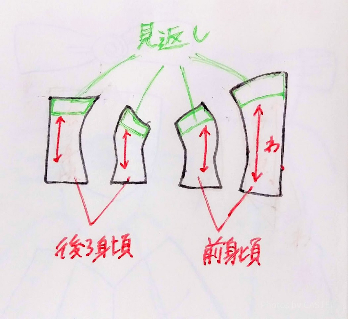 見返しの作図例