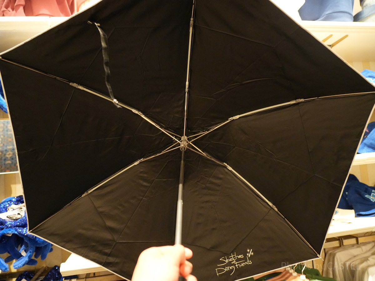 折りたたみ傘（晴雨兼用）内側