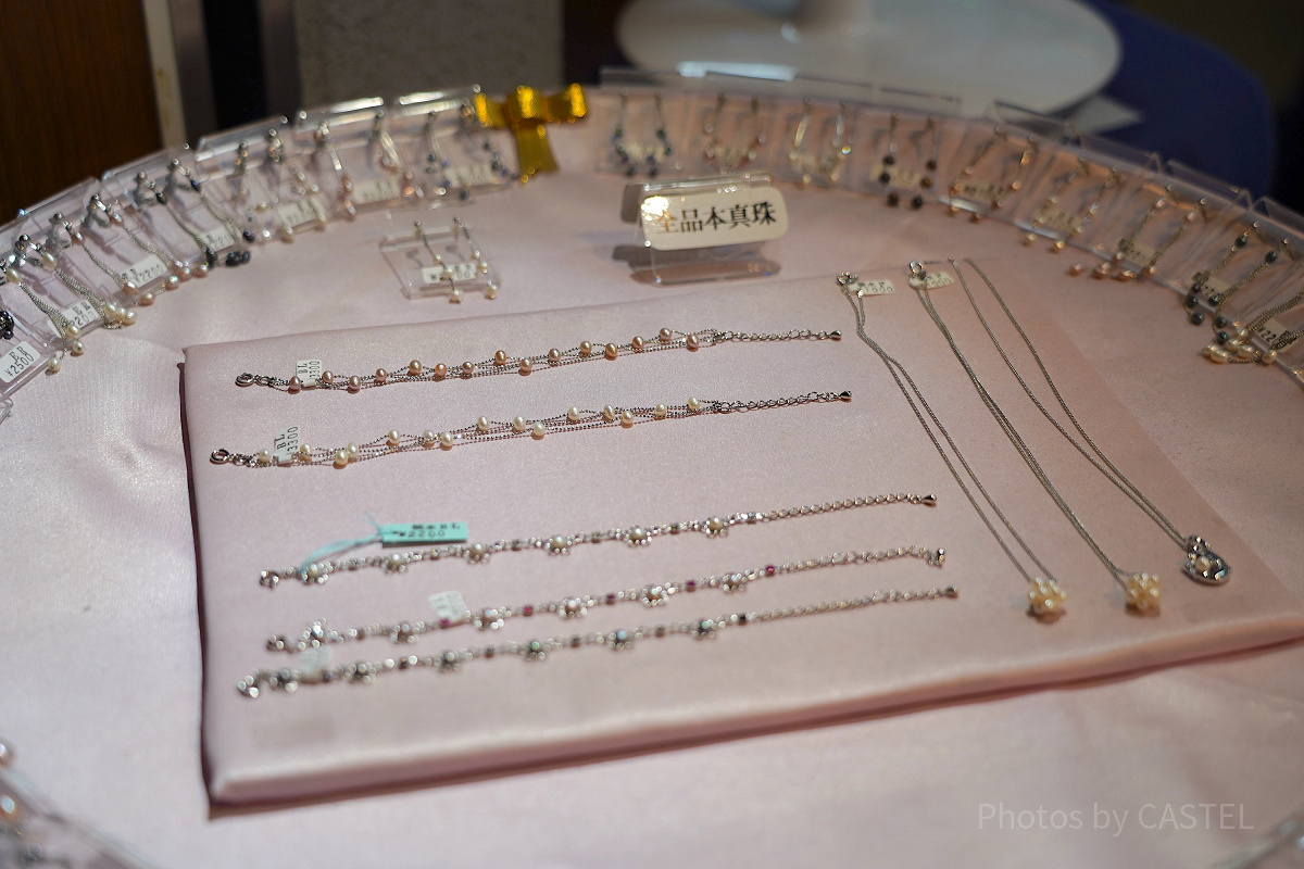 鳥羽水族館のお土産：本真珠のネックレス