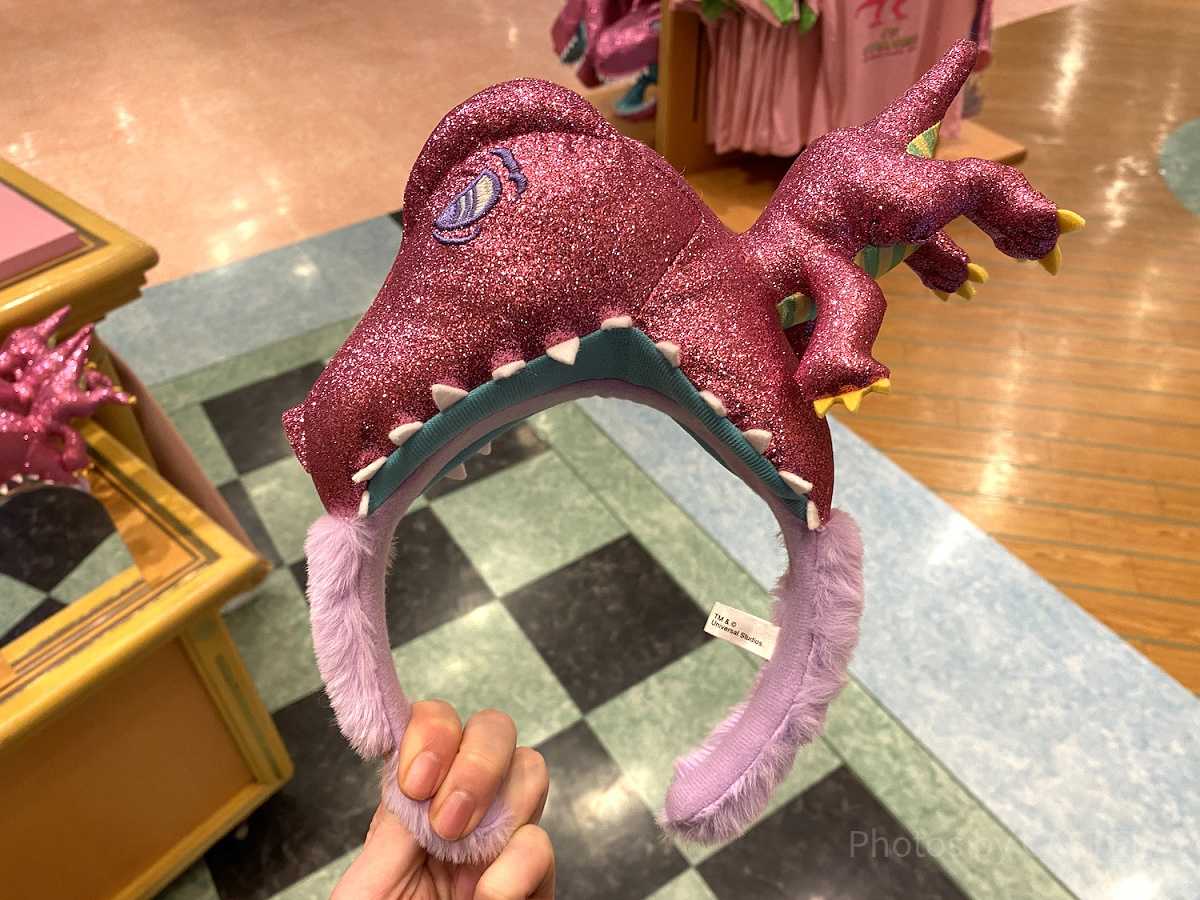恐竜カチューシャセット（緑・ピンク） USJ ジュラシックパーク☆キラキラ恐竜カチューシャ☆2個セット