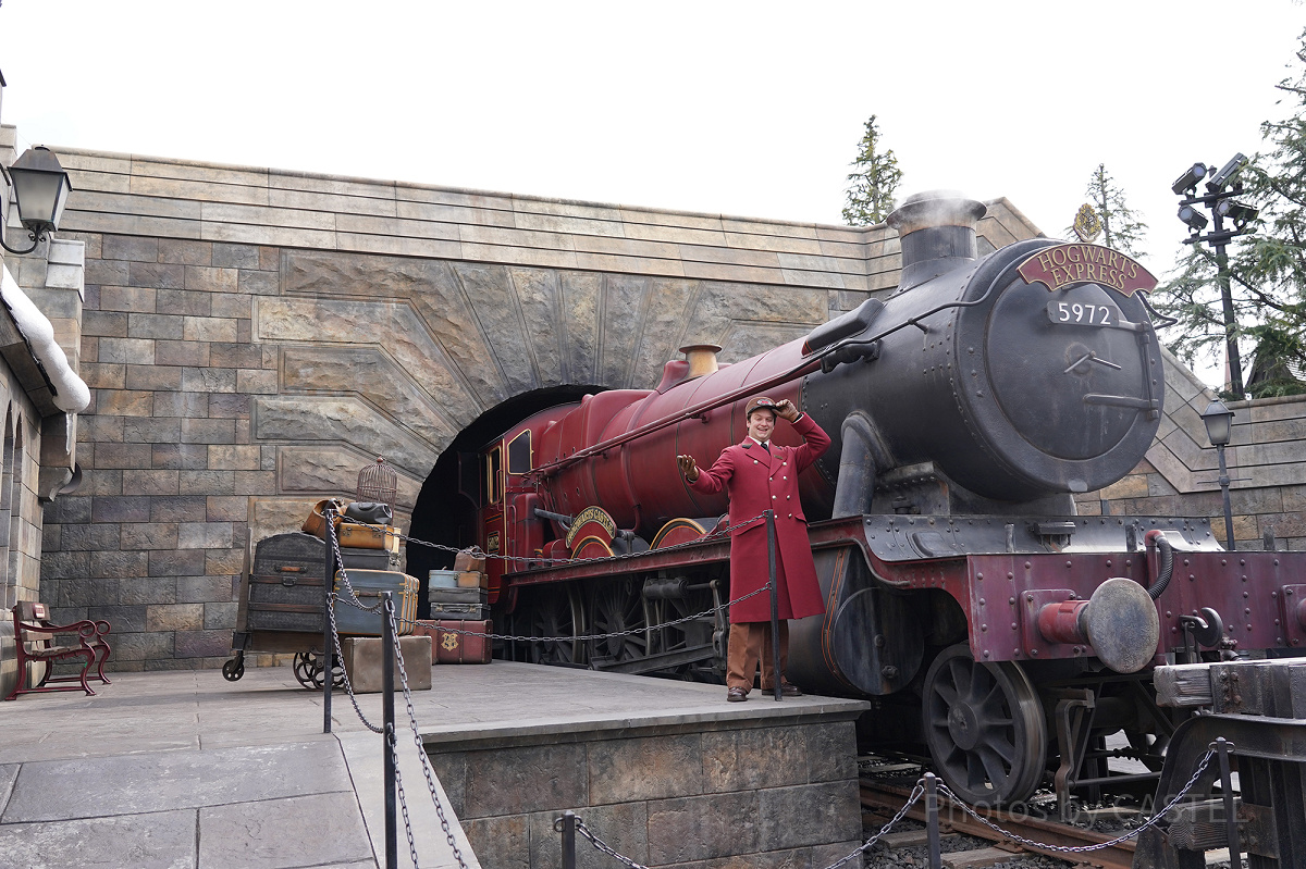 ハリーポッターエリアのホグワーツ特急
