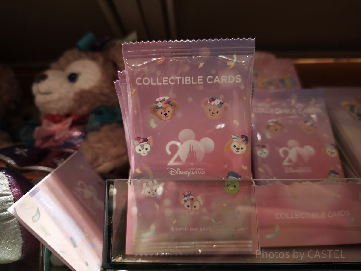 香港ディズニー20周年「ダッフィー＆フレンズ・グランドセレブレーショングッズ」：コレクタブルカード