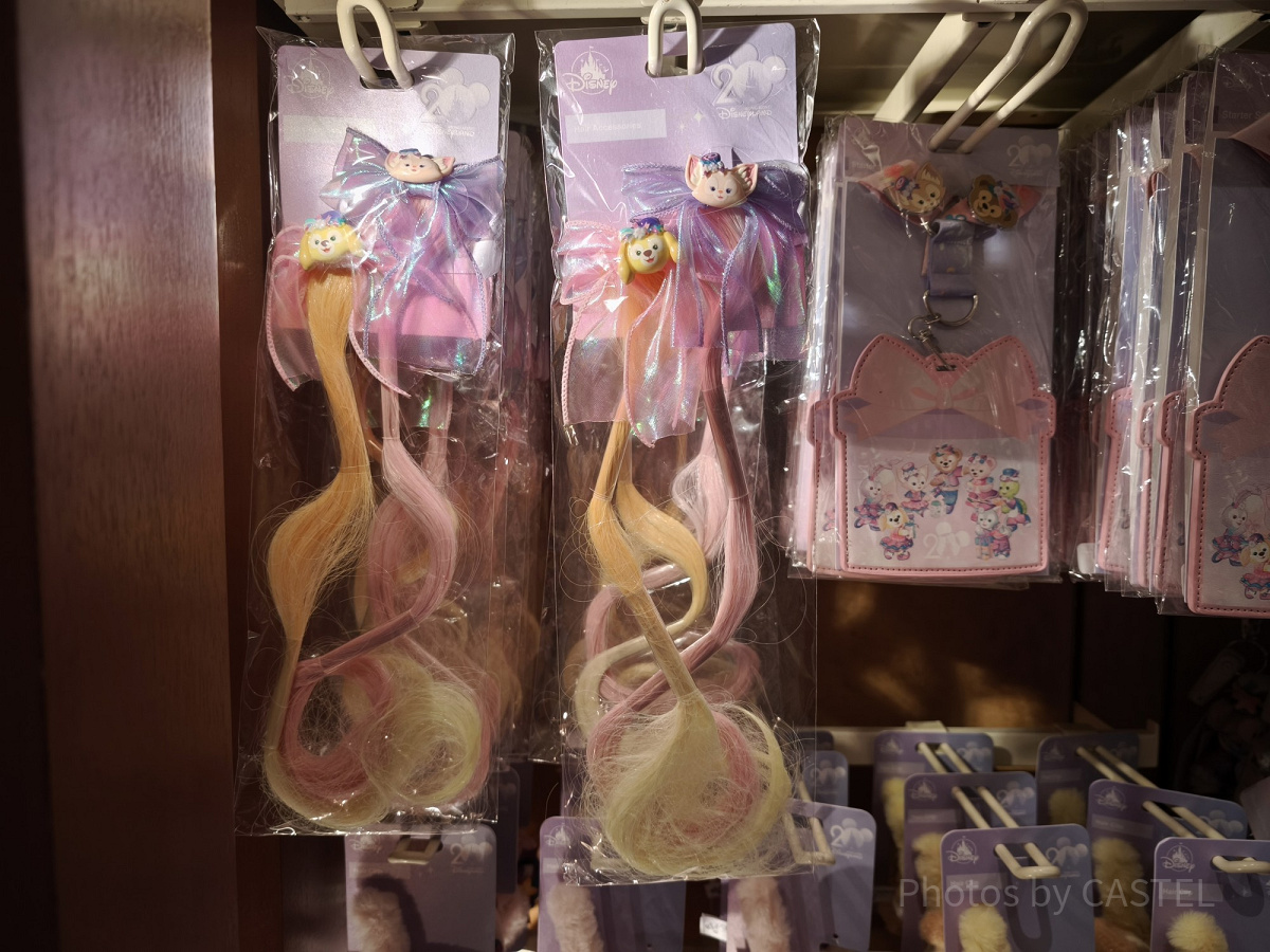 香港ディズニー20周年「ダッフィー＆フレンズ・グランドセレブレーショングッズ」：クッキーアンとリーナベルのヘアアクセサリーセット