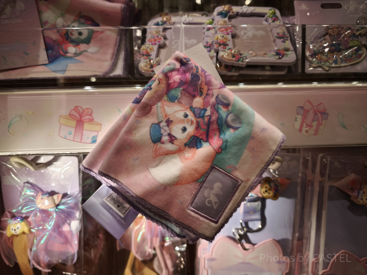 香港ディズニー20周年「ダッフィー＆フレンズ・グランドセレブレーショングッズ」：ハンドタオル