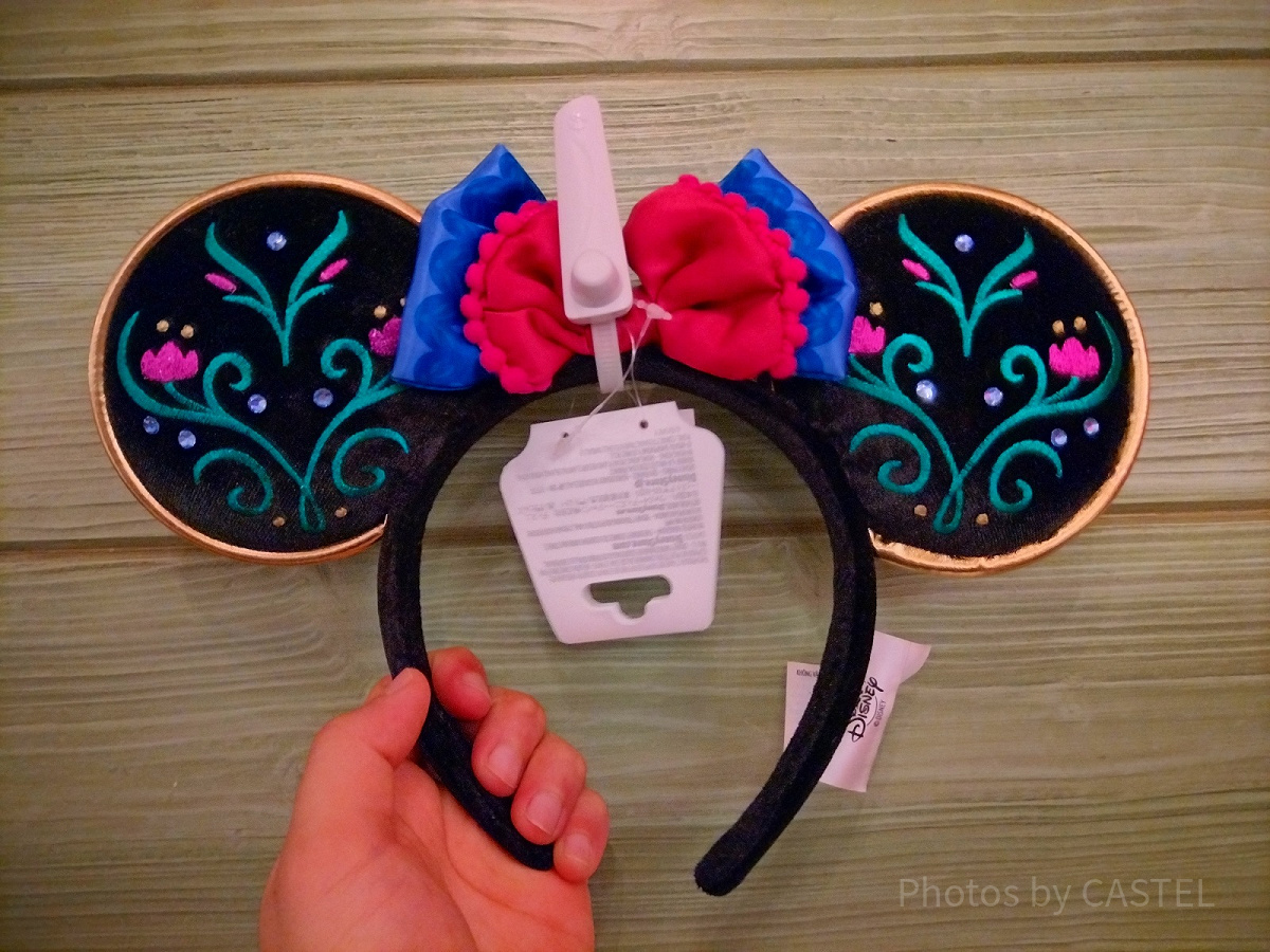 香港ディズニーアナ雪グッズ：アナのドレスのカチューシャ| キャステル