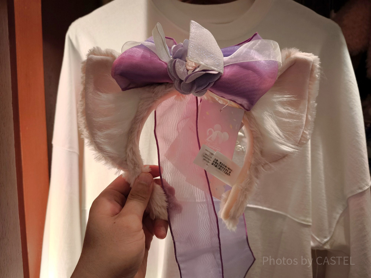 香港ディズニー20周年「ダッフィー＆フレンズ・グランドセレブレーショングッズ」：リーナベルのベール付きカチューシャ