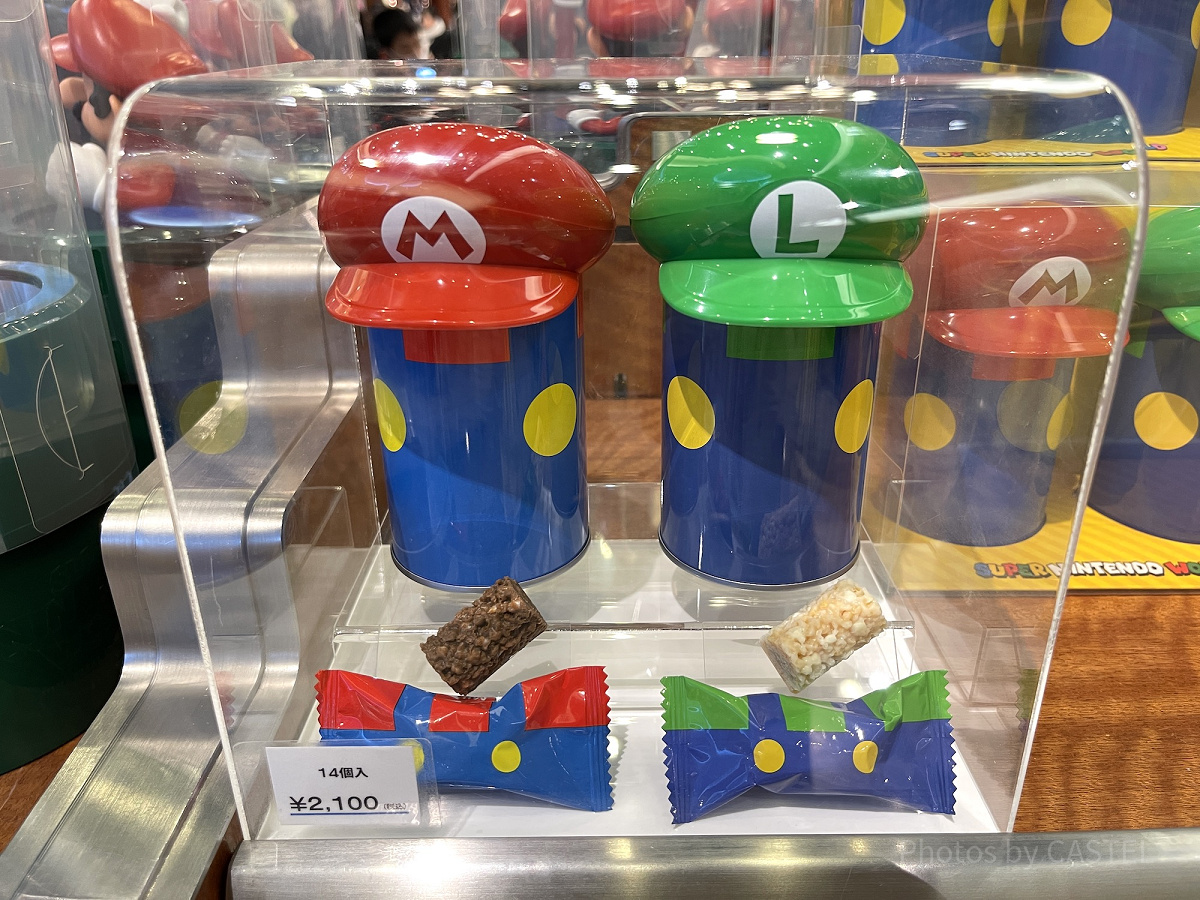 マリオ&ルイージのチョコクランチ缶