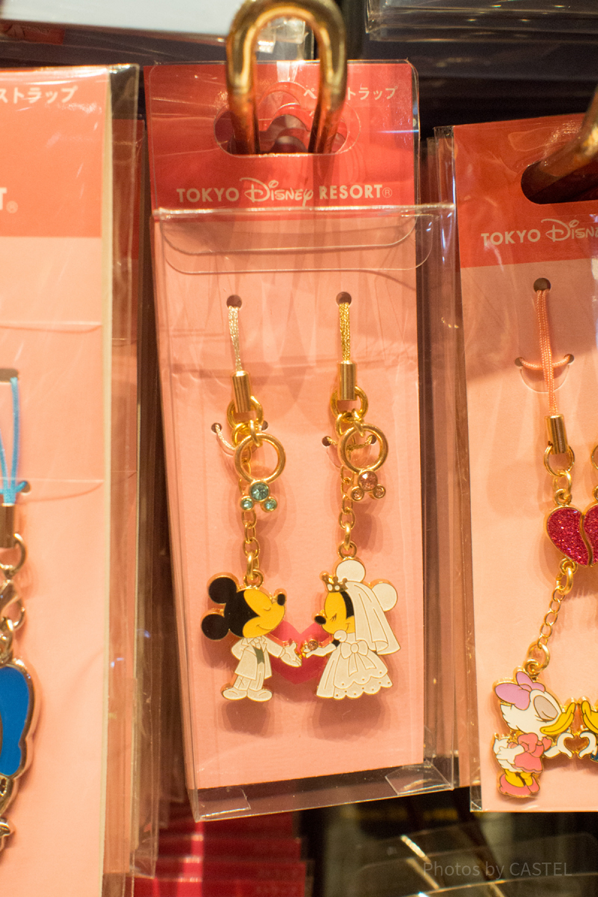 ミッキー＆ミニーペアストラップ（ウェディング）| キャステル